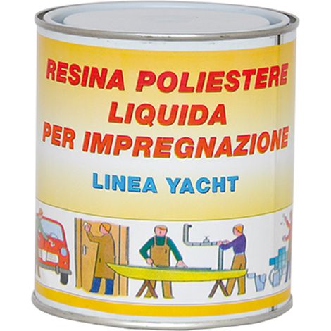 RESINA POLIESTERE TRASPARENTE gr. 750  - SPRINTCHIMICA