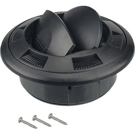 Grille de sortie d'air ronde universelle pour climatisation, kit pour camping-car, bus, bateau et yacht Φ100/75-- (1/5)
