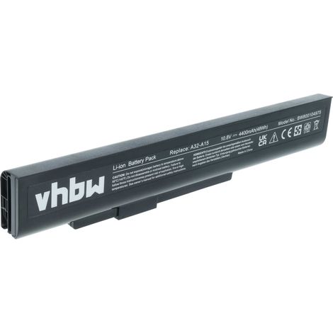 vhbw Akku kompatibel mit Medion MD97888, MD97886, MD97874, MD97768, MD98383, MD98109, MD97958, MD97889, MD97744 Notebook (4400 mAh, 10,8 V, Li-Ion) (1/5)