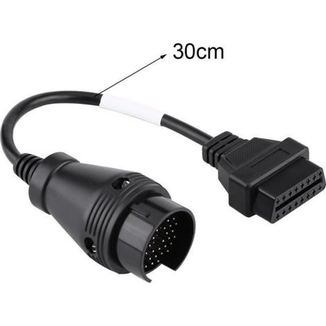 Câble Adaptateur OBD2 - 38 Broches À 16 Broches - Pour Camions Iveco - 30 Cm (1/4)