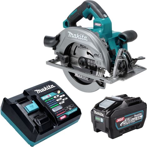 Scie circulaire sans fil Makita HS 003 GT101 40 V max. 190 mm sans balais + 1 batterie 5,0 Ah + chargeur (1/5)