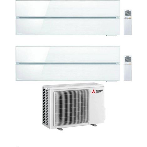 Mitsubishi Climatizzatore Dual Split Kirigamine MSZ-LN Bianco 9+18 con MXZ-3F68VF4 Inverter R-32 Wi-Fi Classe A+++