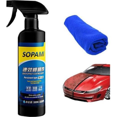 Lackspray – Auto – Wasserabweisend – Kratzfest – Nanotechnologie – Wasserlos – Synthetisches Wachs – 500 ml (1/5)