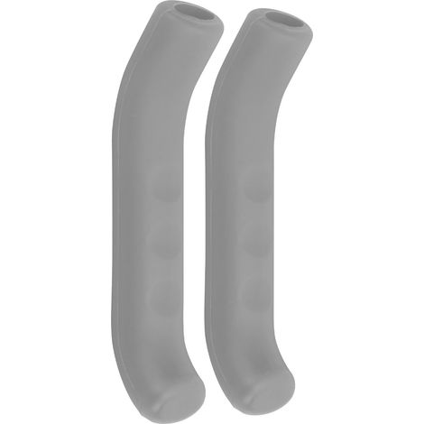 Gel de Silicone Protecteur pour Poignée de Frein Vélo, Manchon Antidérapant Gris (1/5)