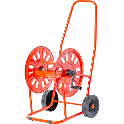 Dévidoir acier époxy pour tuyau d'eau 80 m 1/2'' MW Tools HW8012SP