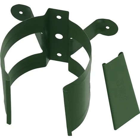Collier de descente acier Ø90 mm – Vert RAL 6020