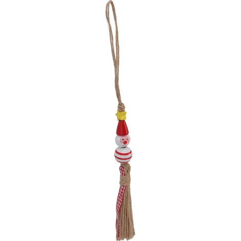 5-teiliges Set Weihnachtsschmuck aus Holzperlen, niedliche, leuchtende Farben, Schneemann aus robustem Holz, geeignet für Weihnachtsbaum, Tür oder Schlafzimmer, Typ 1 (1/5)