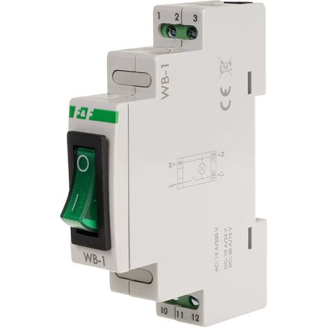 Interruptor de dos posiciones con luz indicadora verde WB-1G