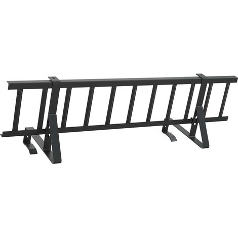Dachschneeschild Schwarz 100 x 29,5 x 34,5 cm Stahl vidaXL