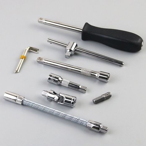 Set mit 46 Ratschenschraubendrehern für Fahrzeugreparaturen, polierte Oberfläche, rot, ideal für Motorräder, Fahrräder und Elektrofahrräder. (1/5)
