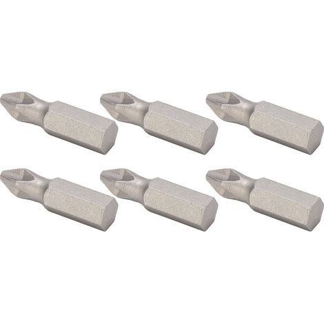 Lot de 10 embouts de tournevis cruciformes de 25 mm en acier allié S2, antidérapants et magnétiques, pour perceuse électrique portative (1/5)