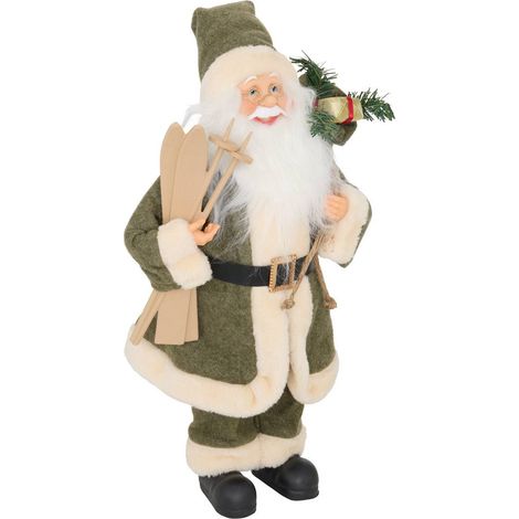 SANTA CLAUS ABRIGO VERDE 45CM - Feeric lights & christmas (1/2)