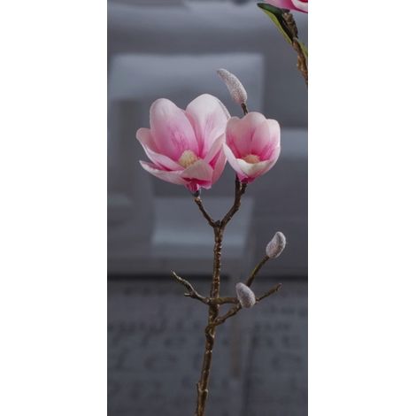 MAGNOLIA 48CM CON 2 FIORI IN 4 COLORI