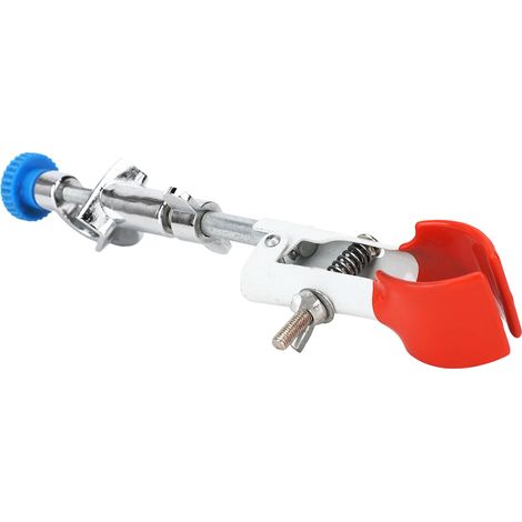 Pince de laboratoire pour réfrigérant à ballon, tube à essai, orientation réglable et direction modifiable. (1/5)