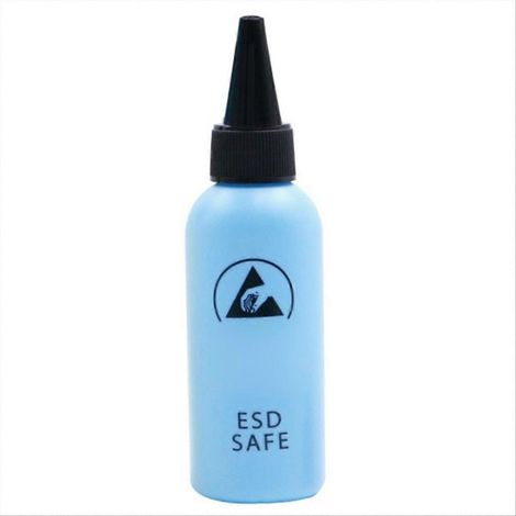 flacon distributeur ESD de 60 ml pour solvant en plastique bleu (1/5)