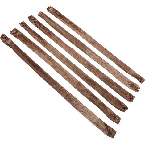 6 Pièces Cache-chaîne de Lustre en Flanelle Marron (1/5)