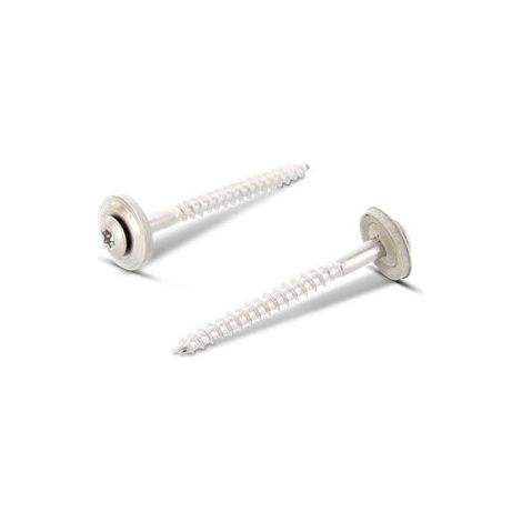 Vis faitage Tête fraisée bombée TFB TORX T20 Inox A2 4.5X60 Rondelle d'étanchéite EPDM 2 pièces-200 pièces