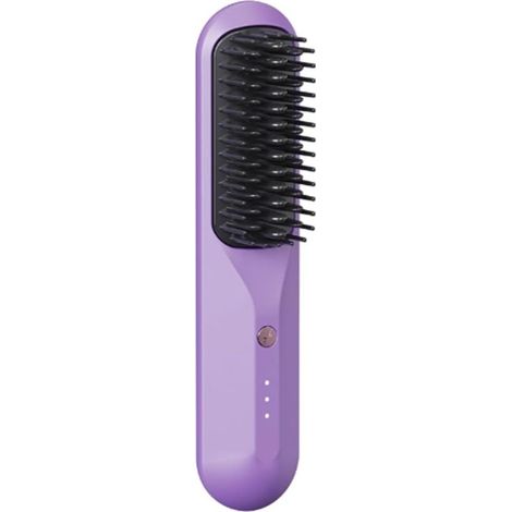 Peigne Chaud Rechargeable Brosse à Cheveux Sans Lisseur Peignes à Pression Thermique Peigne Électrique Anti-Brûlure Chauffage -C (1/5)