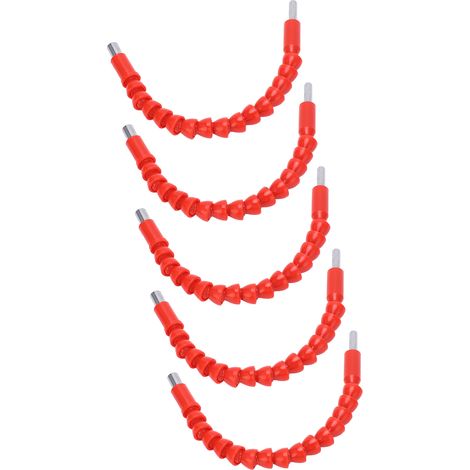 Lot flexible pour perceuse électrique - 5 pièces de rallonge de mèche 295mm/11,6 pouces, arbre flexible universel (1/5)