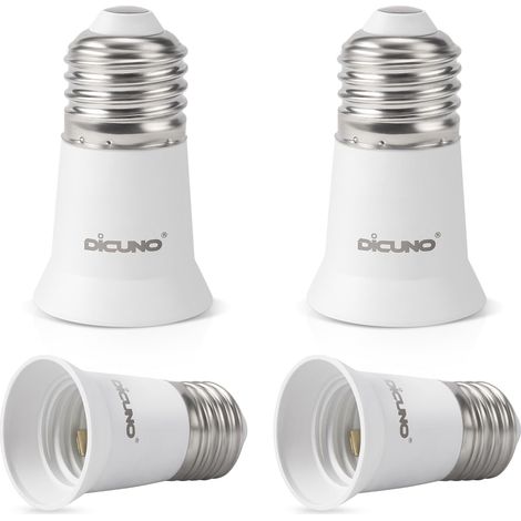 E27 à E27 Adaptateur de base 3CM Extension, Lot de 4 (1/5)