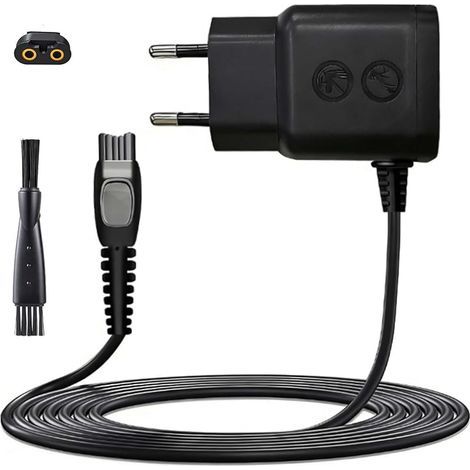 Chargeur de rasoir électrique HQ8505 15 V 0,36 A 5,4 W, compatible avec Philips 3000, 5000, 7000, 9000, HC5630 et MG575, câble de charge de 1 m (avec brosse de nettoyage) (1/4)