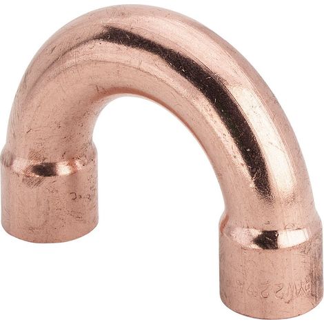 Viega Bogen 180 Grad 95060 mit zwei Muffen in 15mm Kupfer (1/2)