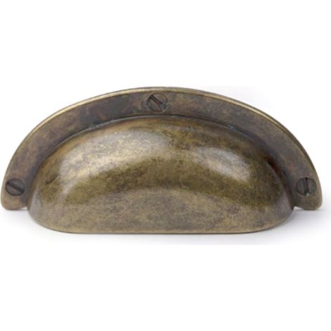 Poignée 64 Mm R.254 Laiton Oxydé (CONCHA) - Poignée rustique CONCHA (1/2)