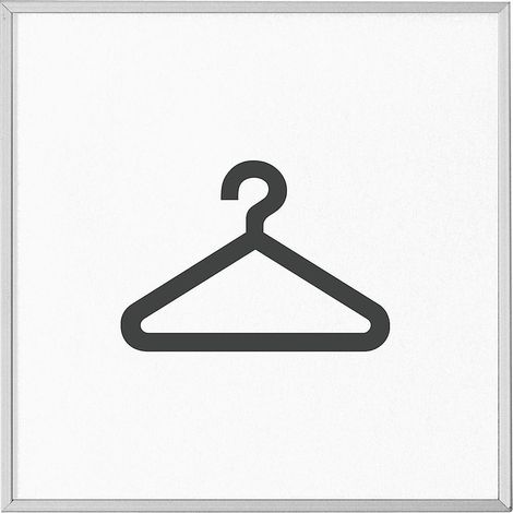 kaiserkraft  478566  Plaque de porte MADRID Silver Line™  h x