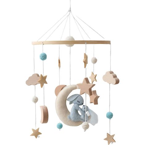 Mobile Pour Lit De Bébé,Carillon Apaisant pour Tout-Petit Jouet Suspendu pour Dodo et Chambre Enfant Parc Jeu Cadeau de Naissance (1/5)