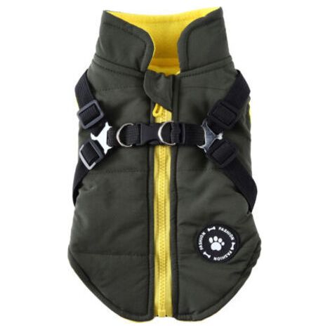 Vêtements d'automne et d'hiver pour chiens Vêtements rembourrés en coton chaud imperméable pour animaux de compagnie(XS) (1/5)