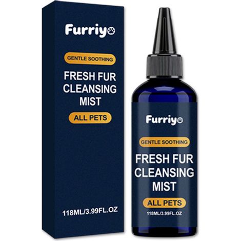 Furriyo Tierhaarreinigungsspray – Kein Ausspülen, keine Fellpflege nötig, macht das Fell weich und verleiht Glanz, geeignet für Katzen und Hunde, entfernt Gerüche und hinterlässt einen angenehmen Duft (1/5)