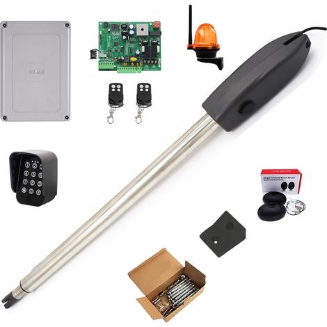 Kit d'ouvre-portes automatiques Kit d'ouvre-porte automatique Opérateur de porte simple à usage léger for une seule balançoire jusqu'à 19 pieds ou moteur de porte de 660 livres pour accessoires de por (1/5)