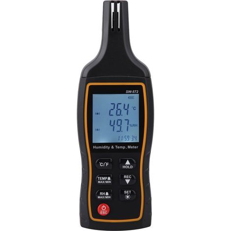 Thermomètre Numérique Portable SW-572 avec Détecteur de Température LCD et Hygromètre (1/5)