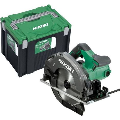 Hikoki – Scie circulaire 190mm 1300W – Profondeur de coupe 66mm – Pour bois massif et plastique – Soufflerie intégrée pour visibilité