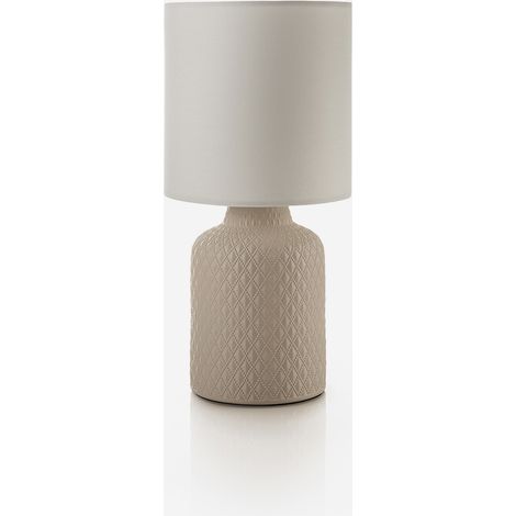 Lampada da tavolo in ceramica con paralume Zaffira - Rosa