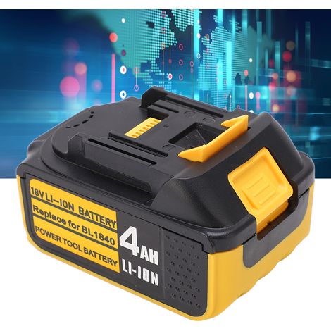 Compatible avec la batterie de remplacement 18 V de l'outil sans fil Makitα BL1840, avec indicateur de charge. Également compatible avec les batteries 4 000 mAh des modèles Makitα BL1830/BL1850/BL1860 (1/5)