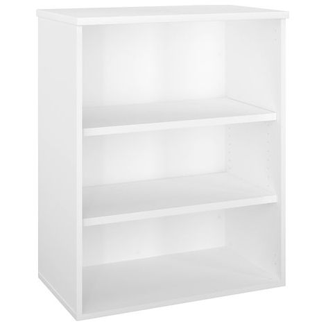 Bibliothèque basse bois H 100 x L 80 cm blanc – Arch - Maxiburo (1/2)