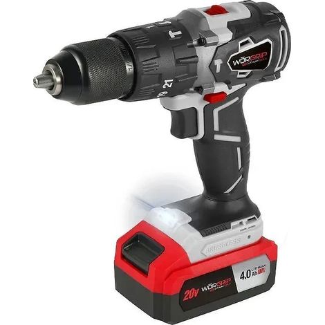 TALADRO PERCUTOR BRUSHLESS WORGRIP 20V 1 BATERÃA 2.0AH (1/5)