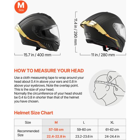 Casque Intégral Taille M, Casque de Moto Homologué DOT et ECE, Protection pour Motocross Moto de Route Trajets Quotidiens Voyage, D… (1/5)