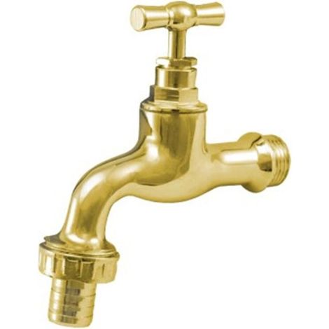 Grifo racord latón pulido - 3/4" - 1"