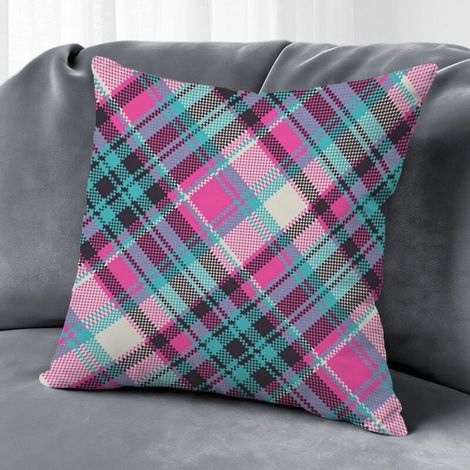 Housse de coussin motif symétrique, décoration canapé salon,45×45cm (1/5)