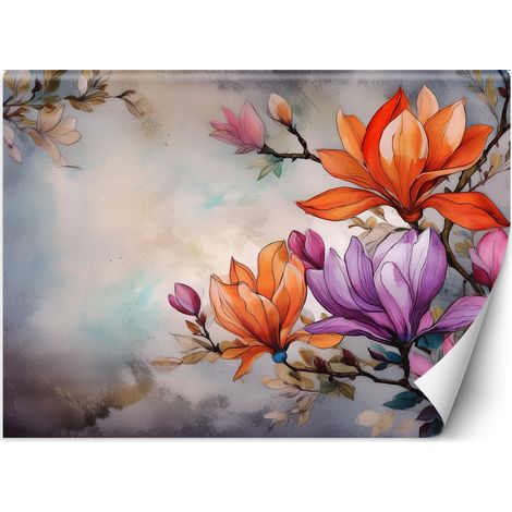 Papier peint Fleur Aquarelle 100x70 (1/5)