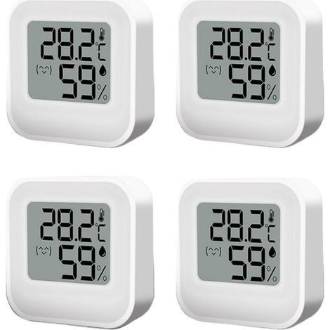Capteur De Temperature Et D Humidite - Sans Fil - Ecran LCD 5 Cm - Vpd Point De Rose - Pour Serre Chambre De Culture - 1 Unite (1/5)