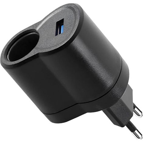 Adaptateur d'alimentation AC-DC pour Voiture, 220V à 12V(1A) Adaptateur De Prise Allume-Cigare, Adaptateur pour Voiture AC vers DC pour La Plupart des Voitures, Camionnettes Et Camions
