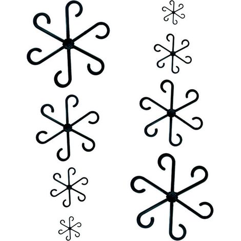 Support de tige pour plantes grimpantes d'intérieur, réutilisable (noir, 8 pièces) (1/5)