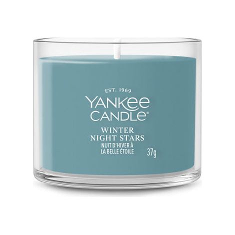 Candela Votive Winter Night Stars 37g Blu Yankee Candle