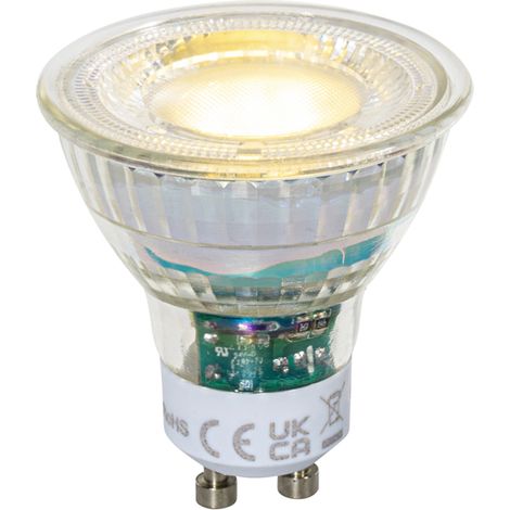 QAZQA GU10 50mm Dimmbare LED-Glühbirne Klar 2,5W 450 lm 3000K