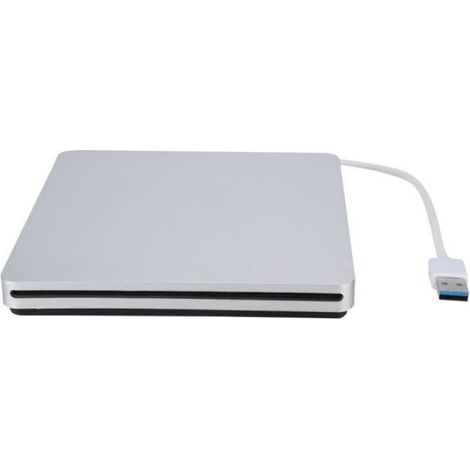 Graveur DVD Externe - USB 3.0 - Compatible Windows Mac Linux - Lecteur Optique À Chargement Par Fente - 1 Pièce (1/4)