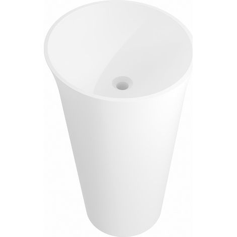 Mexen Nilda lavabo independiente de conglomerado 52 x 52 cm, blanco mate - 26555200 (1/5)