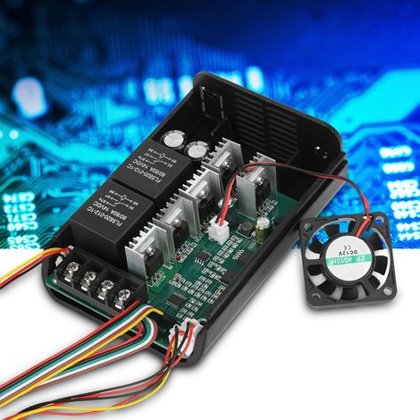 DC 10-55V 40A Digitalanzeige DC-Motor-Drehzahlregler mit Rechts-/Linkslauf-Umschalter (1/5)